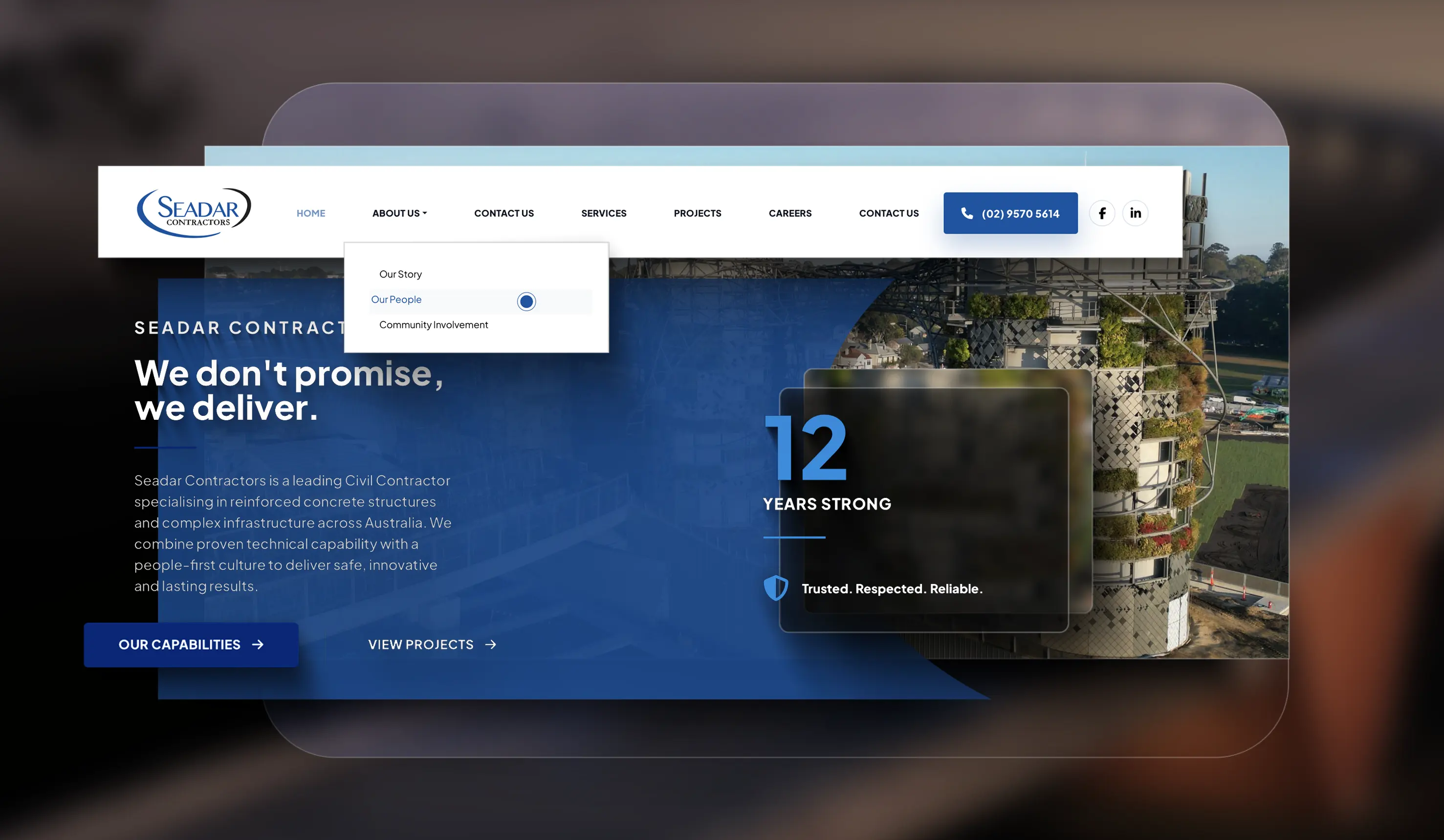 Seadar design system UI elements