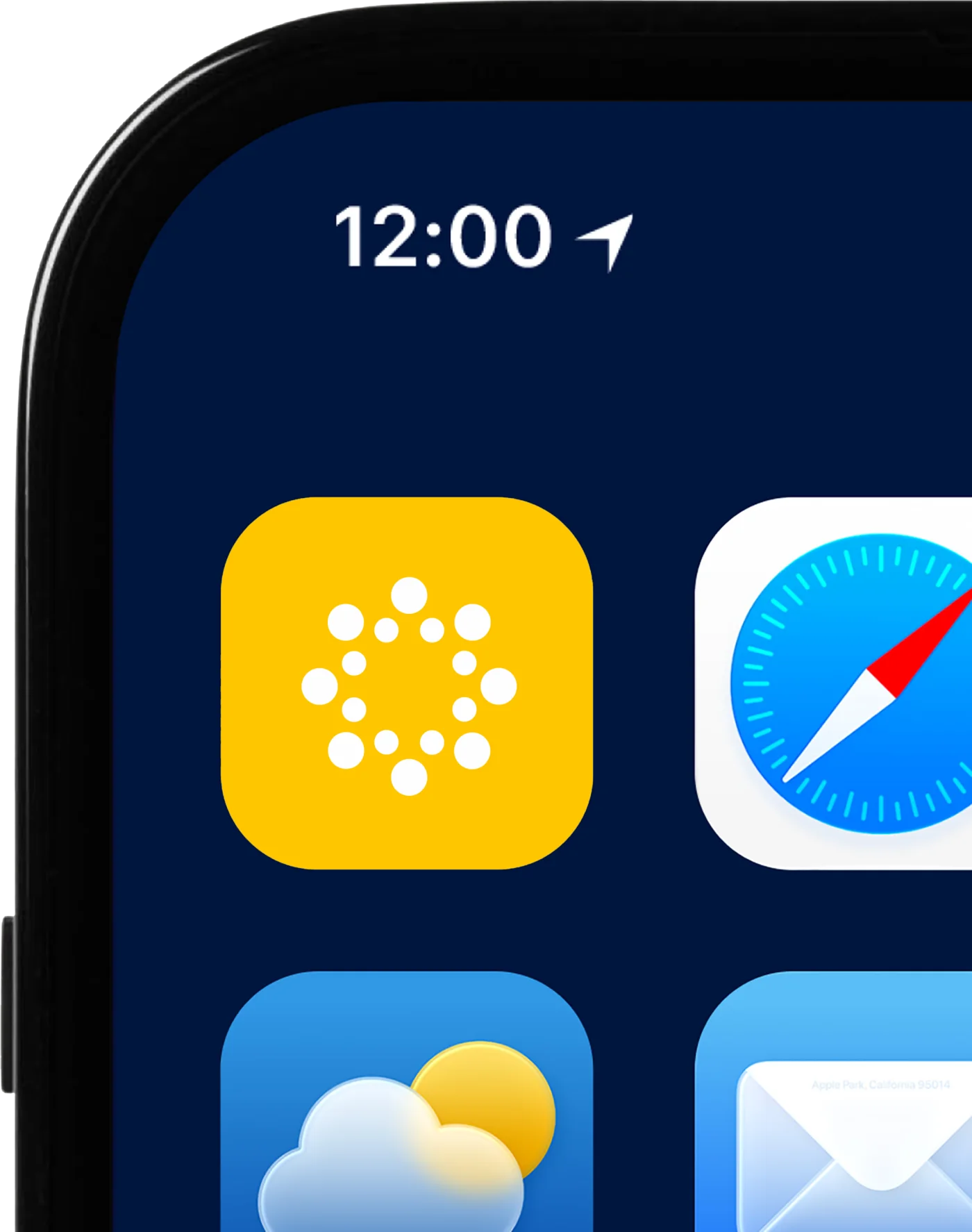 The Taguchi app icon on an iPhone home screen.