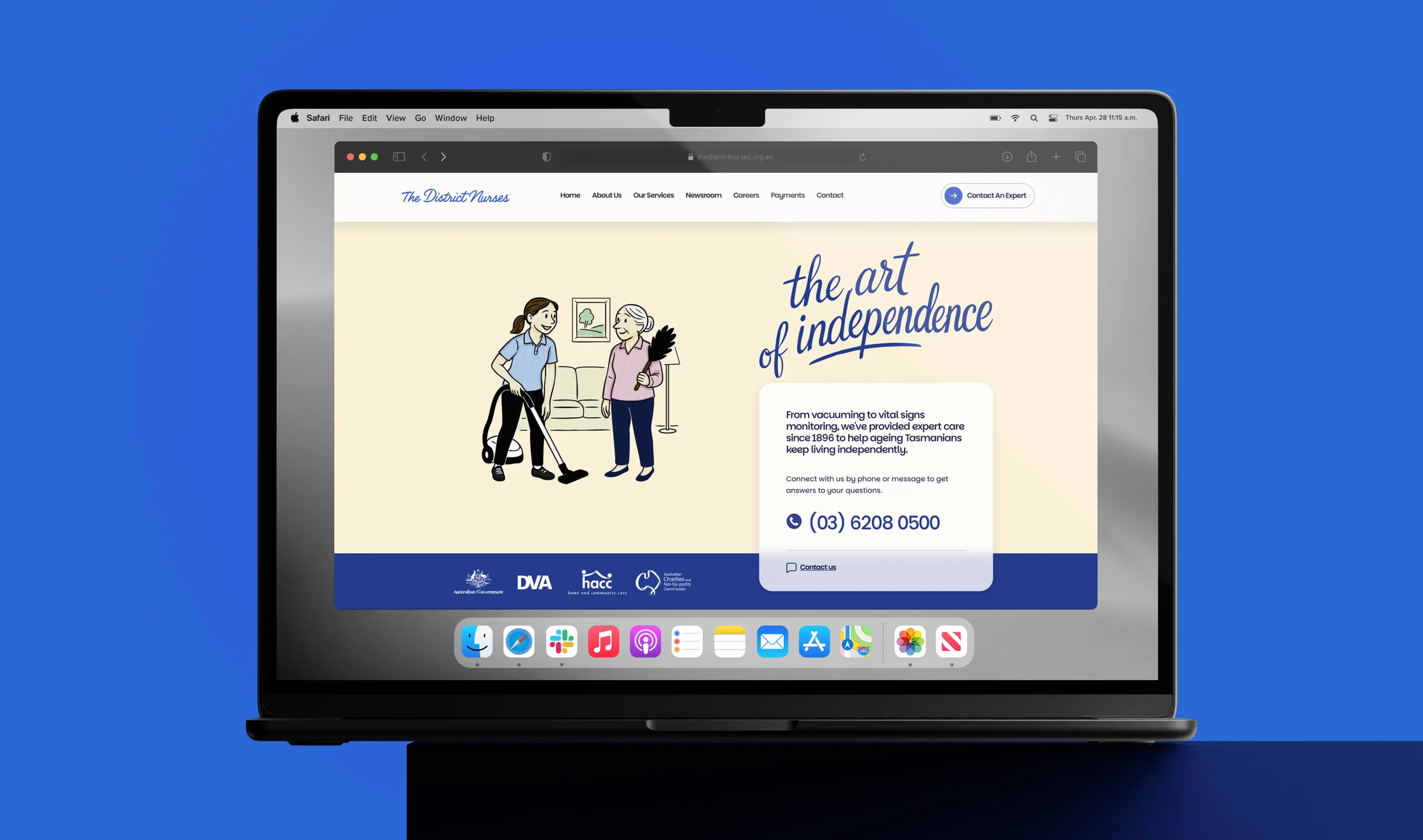 The District Nurses website on thedistrictnurses.org.au